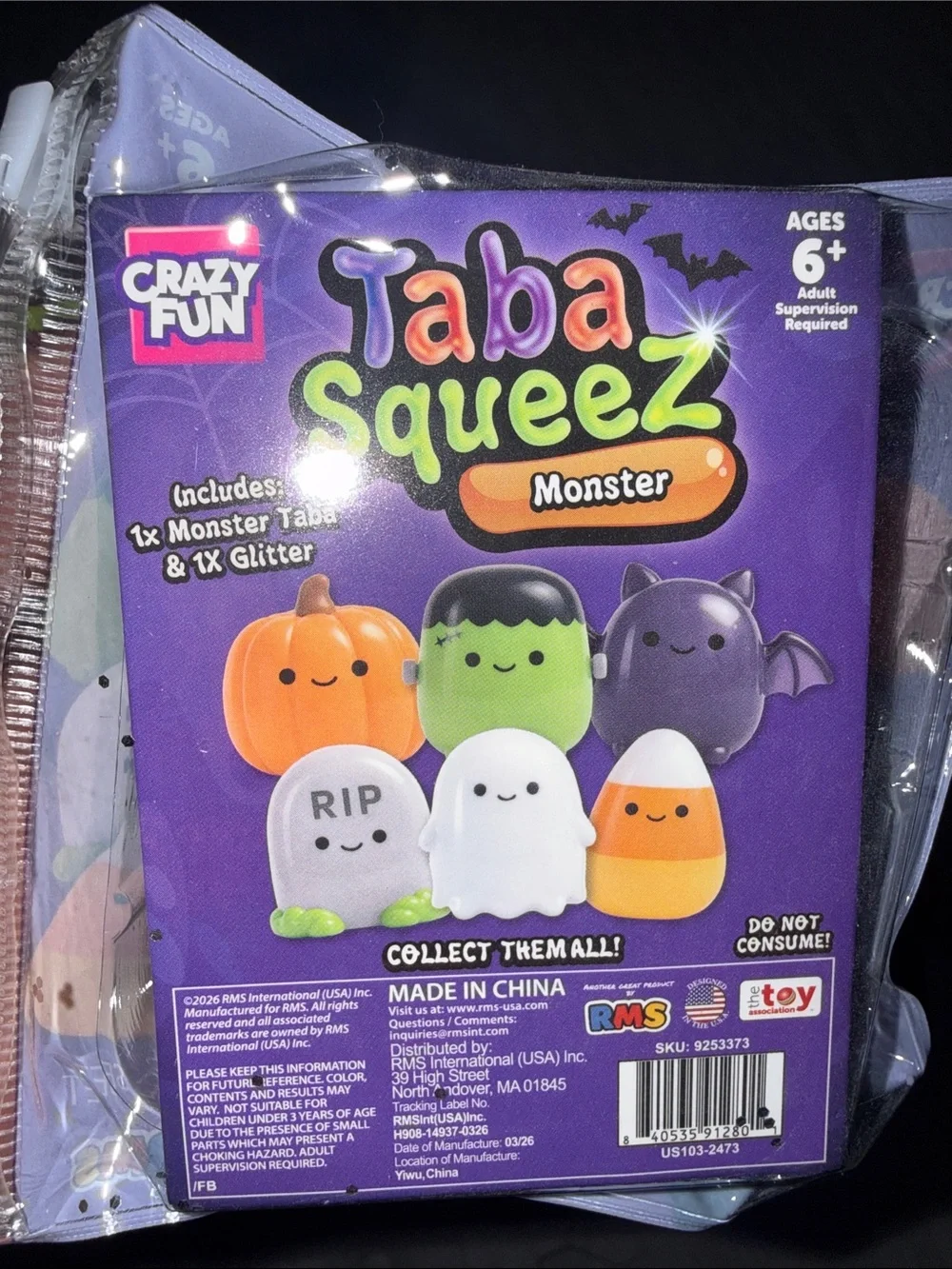 🎃RMS FULL Set of 6 Taba Squeez Halloween 👻